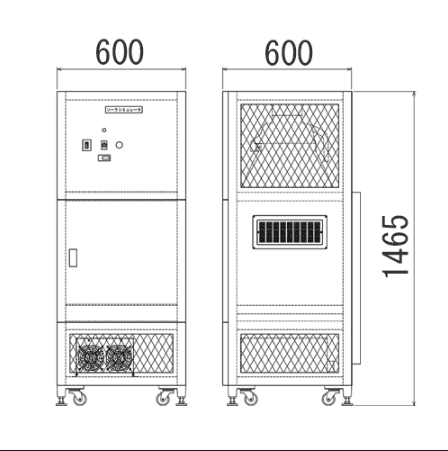 ソーラシミュレータ2kW　外観図