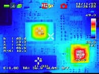 赤外線サーモグラフィカメラ　Thermo GEAR Gシリーズ　熱表示機能1