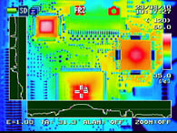 赤外線サーモグラフィカメラ　Thermo GEAR Gシリーズ　熱表示機能2