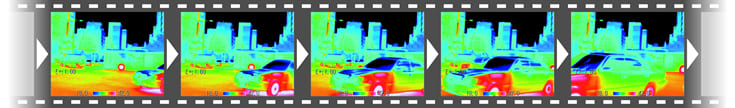 赤外線サーモグラフィカメラ　Thermo GEAR Gシリーズ　熱画像　動画記録