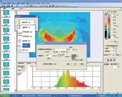 赤外線サーモグラフィカメラ　Thermo GEAR Gシリーズ　放散熱量解析